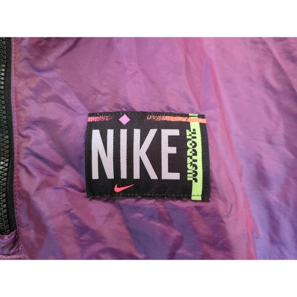Vintage Y2K Nike Sportswear Windbreaker Top Women XS Purple Half Zip DA2328-597 - Picture 2 of 14